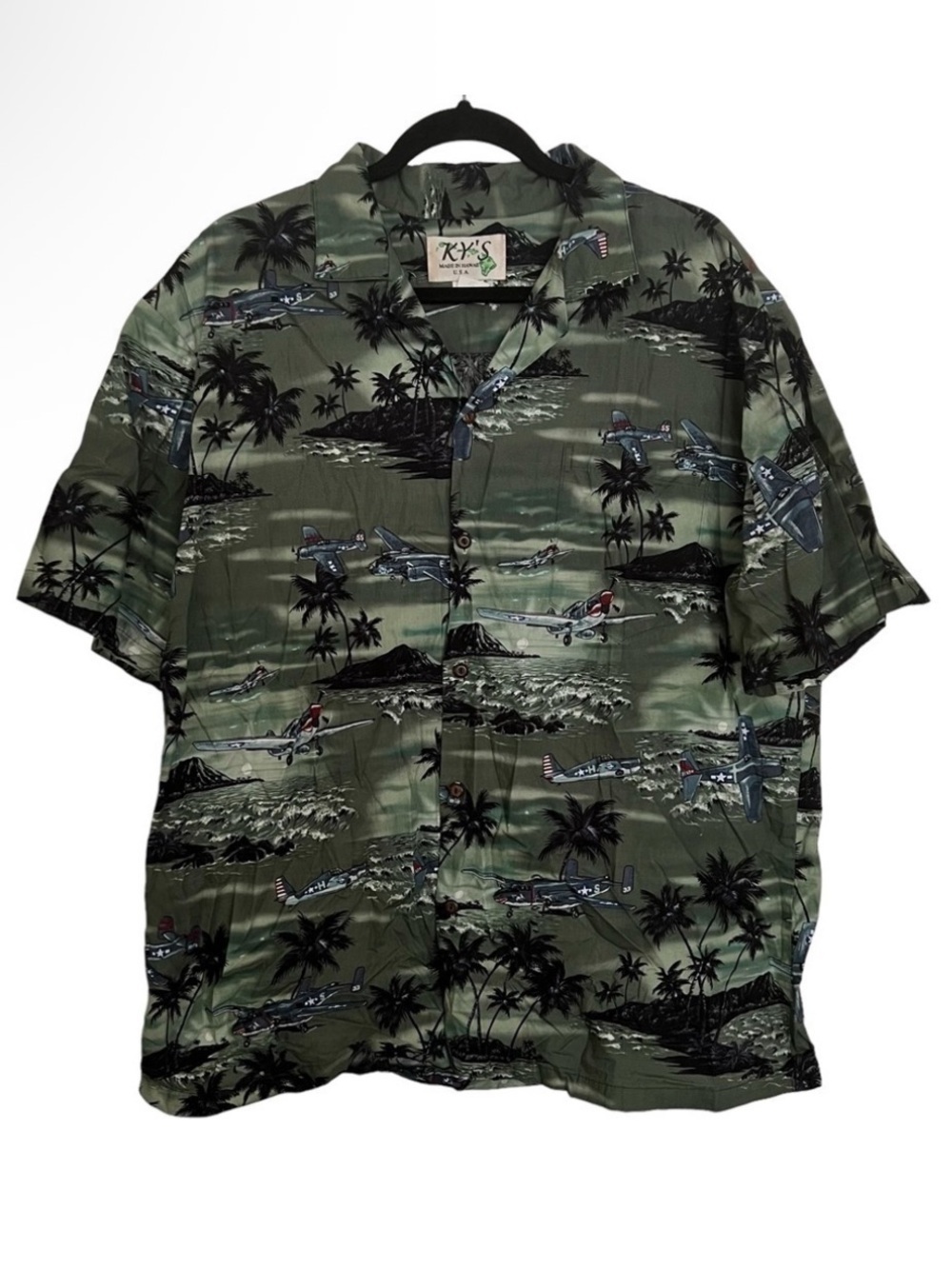 KY’s Hawaiian Tropical Short Sleeve Aloha Shirt XL